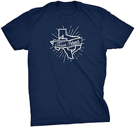Texas Forever Soft Fashion T-Shirt Eggleston Design Co (2XL, Navy Blue)