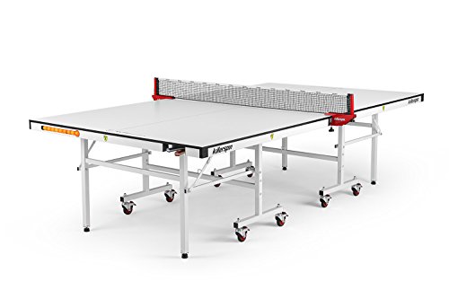 Killerspin MyT5 Bianco Pure Table Tennis Table - White Premium Indoor Ping Pong Table With Tournament-Grade Table Tennis Surface