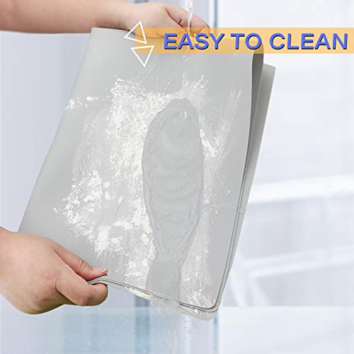 Oversize Silicone Mat for Crafts, Gartful 27.5 x 19.6 inches Epoxy Resin Jewelry Casting Molds Premium Silicone Placemat Nonslip Nonstick Countertop Protector, Light Grey