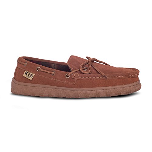 Rj's FuzziesMen’s Suede Leather Indoor/Outdoor Moccasin