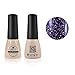 Qimisi Soak-Off UV LED Gel Polish Nail Art New Bling Colours Manicure Lacquer 7ml Glitter Purple