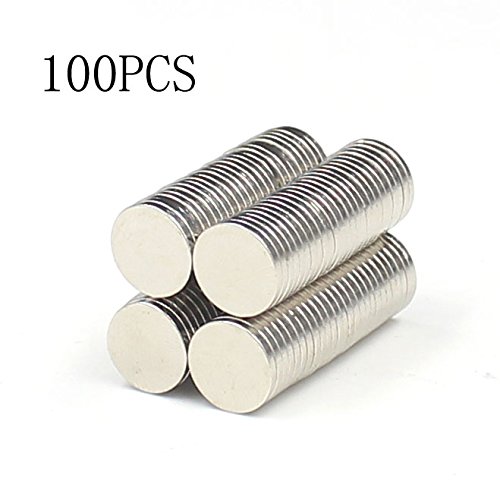 Zicome 100Pcs Round Magnets for Fridge, Office, Dry Erase Board, Refrigerator, Whiteboard, Map