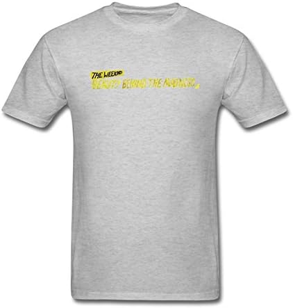 Liyo Mens The Weeknd Beauty Behind The Madness T Shirt Grey XXL