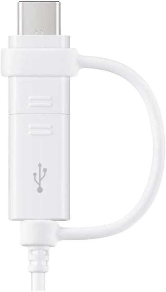 Samsung Original Combo Charge and Sync USB-C/Micro USB Cable - White, 1.5m - Image 4