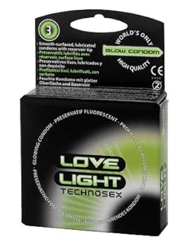 Technosex Love Light Leucht-Kondome - 3 Stk.