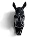 HERNGEE Rhino Head Single Wall Hook/Hanger Animal Shaped Coat Hat Hook Heavy Duty, Rustic Decorative Gift, Black