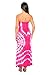 Riviera Sun 21611-FW-XL Strapless Tube Maxi Dress/Summer Dresses Fuchsia/White