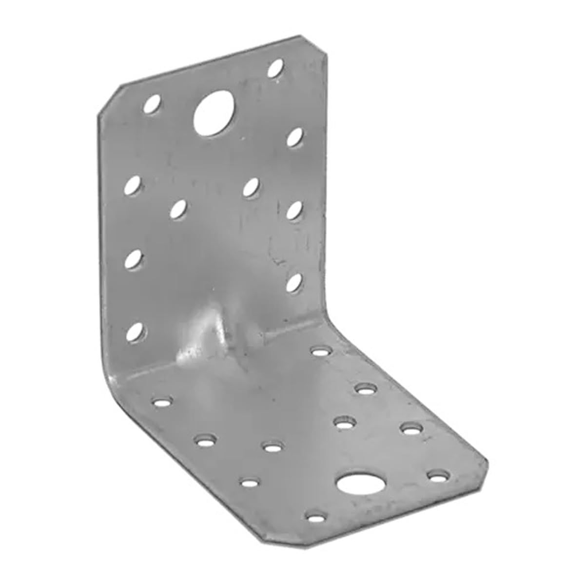 70mm x 70mm x 55mm x 1.5mm Galvanised Heavy Duty with Reinforcment Angle Brackets for Wood Timber Steel Zinc Plated Steel KPS4 (Pack of 20) L13ABC