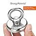 Super Strong Neodymium Fishing Magnets, 165 lbs(75 KG) Pulling Force Rare Earth Magnet with Countersunk Hole Eyebolt Diameter 1.89 inch(48 mm) for Retrieving in River and Magnetic Fishing