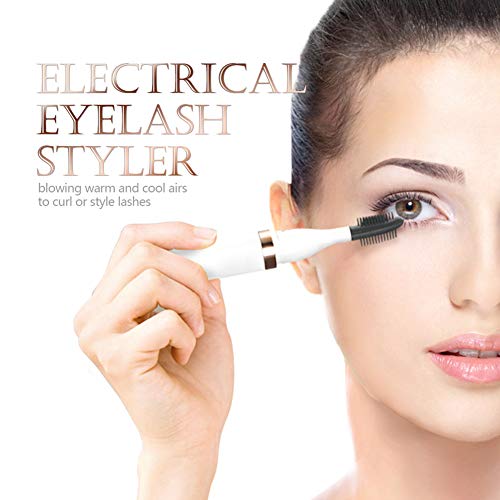 Heated Eyelash Curler, Electric Eyelash Curler, Double Effect Eyelash Styler, Quick Heating&Long Lasting, USB Rechargeable, Portable Electric Makeup Eye Lashes Brush