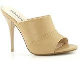 Bella Marie BEBE-01 Women's High Heel Stiletto Open Toe Dress Sandal Mules Slide