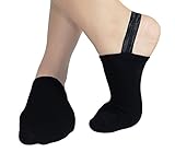 Halfsox-the Original Classic Sling-back No Show Half Socks (Small, Black) (One Pair)