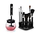 Makeup Brush Cleaner, RubyDot Electric Makeup Brush Cleaner and Dryer Machine with Brush Spinner Holder & 8 Rubber Collars - Wash & Dry Your Make up Brushes in 8 Seconds for Most of Brushes, Black