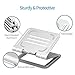 YW YUWISS Laptop Stand for Desk Table Aluminum Laptop Holder Riser Compatible with Mac MacBook Pro/Air and Other 10 to 15.6 inch Notebook Desktop Computer (Silver)thumb 3