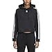 adidas Originals Women's Cropped Hoodie, Black, L
