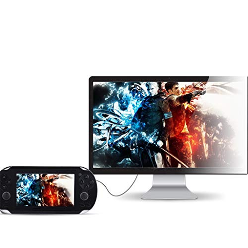 Basde Handheld Game Console Kids Adults, Retro Classic Game Console Handheld Portable 800 Built-in 4.3 Inch Games Home Travel Portable Gaming System Childrens Tiny Toys (Black)