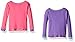 Nickelodeon Big Girls' Shimmer and Shine 4-Piece Pajama Set, Pink/Purple, 8
