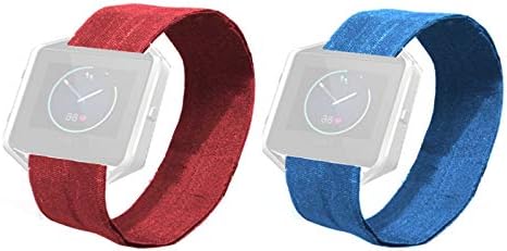 All4fit Fitbit Blazeスマートウォッチ用ファッションスポーツスリープライト スリム 薄い布製交換用バンド