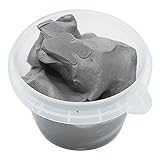 OVI Non Toxin Air Dry Creative Modeling Clay Bucket with Assorted Colors Ultra Light Molding Magic Clay Gray