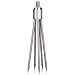 digi-hunter Tanchen Stainless Steel Round Shaped 5 Tine Harpoon Barbed Salmon Ice Fishing Equipment