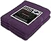 Utopia Towels Cotton Banded Rug, Bath Mats, Not a Bathroom Rug, 21 by 34 Inches, 100% Ring Spun Cotton, Highly Absorbent Shower Bathroom Floor Mat, Plum, 2 Pack