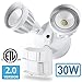 Amico 30W LED Security Light Motion Outdoor, Motion Sensor Light Outdoor, Dual-Head Motion Light, 2500LM 5000K Waterproof IP65, ETL Flood Lights