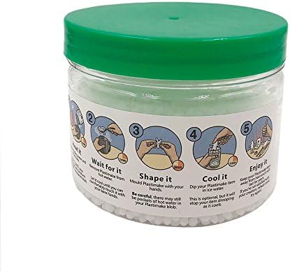 Plastimake- Moldable Plastic Pellets - Reheatable – Reusable – Remoldable Crafting Plastic - Moldable Sculpting Plastic – Heat Pliable, Cool Hard (250G / 8.8 oz)