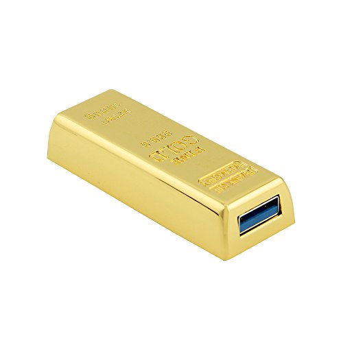 Usbkingdom 16GB USB 3.0 Flash Drive Super Speed Metal Bullion Gold Bar Shape Pendrive Memorias USB Memory Stick - Thumbnail 3