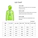 J.CARP Women’s Windproof Jacket, Big Reflective Elements, Hooded and Packable Fluorescent Green Mthumb 3