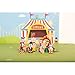 Janod Mini Story Box Toy - 11 Piece Imagination and Shape Stacking Game - Circus Painted Wooden Block Set for Imaginative Play for Ages 3+