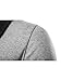 ZITY Men's Long Sleeve V Neck Button Down Knited Cardigan Tops Gray M