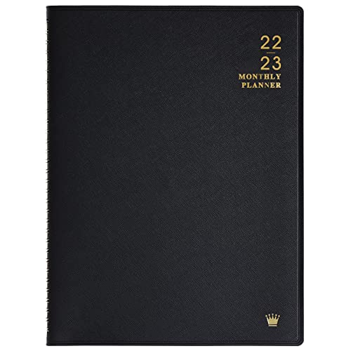 18 Month Calendar 2022 2023 2022-2023 Monthly Planner - 18-Month Planner/Calendar 2022-2023 With Tabs,  Jan 2022 - Jun 2023, 8.86" X 11.4", Faux Leather, Pocket, Passwords, 15  Note Pages, Twin-Wire Binding, Thick Paper - Black | Pricepulse