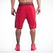 Ouber Men's Casual Drawstring Running Biking Athletic Sweatpant Short Gym Shorts (XL, Red)