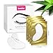 110 Pairs Lash Under Eye Pads, Teenitor Eyelash Extension Gel Pads, Lint Free Lash Extension Eye Gel Patches Golden
