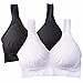 MIRITY Padded Sports Bras for Women Freedom Seamless Spandex Yoga Bra Pack of 2