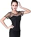 ZLTdream Belly Waltz Rumba Cha Cha Ballroom Dance Short Sleeve Top