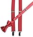 Tuxgear Boys Bow Tie and Suspender Set Combo, (Coral Reef, 30