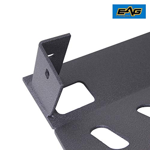 EAG Front Bumper Lower Skid Plate Steel Black (Length 37 5/8") Fit for