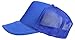 DALIX Plain Trucker Hat Mesh Cap in Royal Blue
