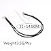 UdobuyPunk Gothic Double Layer Black Velvet PU Leather Chain Necklace Stretch Tattoo Choker Elastic Tassel Necklaces