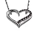 Open Heart Pink Crystal Stone Pendant Silver Love Necklace Wedding Bridal Anniversary Couple Relationship Jewelry Gift