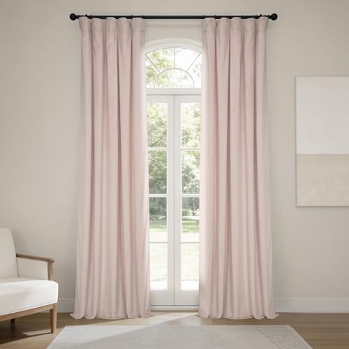 HPD Half Price Drapes Heritage Plush Velvet Curtains 96 Inches Long Room Darken…