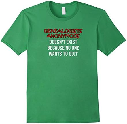 Mens Genealogists Anonymous T-Shirt 3XL Grass