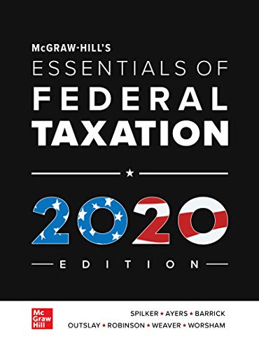 !Best McGraw-Hill's Essentials of Federal Taxation 2020 Edition P.D.F