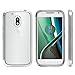 Moto G Play Case, Cimo [Hybrid] Premium Clear Back Panel + TPU Bumper Case for Motorola Moto G4 Play (2016) - Clear