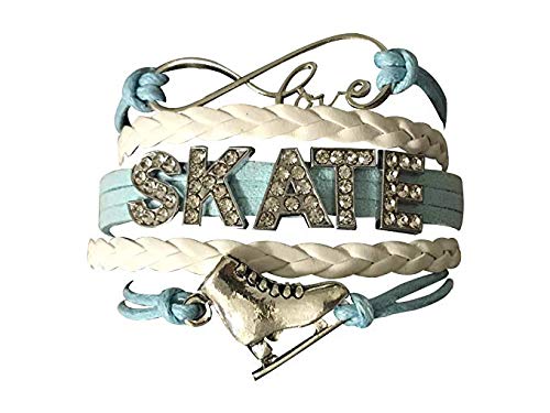 Sportybella Figure Skating Jewelry- Girls Figure Skating Charm Bracelet - Perfect Ice Skating Gifts