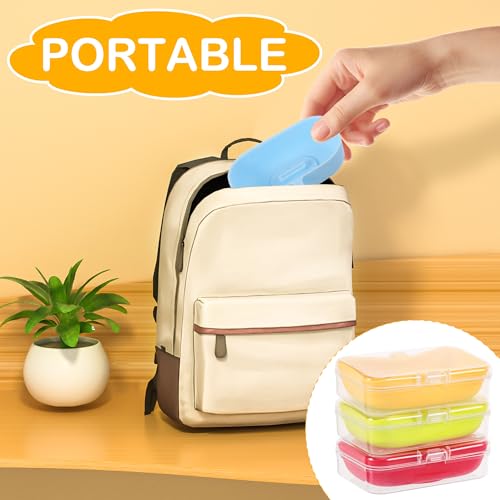 TranRantic 4 Pcs Popsicle Holder for Kids, Reusable Ice Cream Holder with Storage Box, Two Ways of Use, Silicone Drip Free Ice Pop Holder for Summer Party (Red, Green, Blue, Yellow)