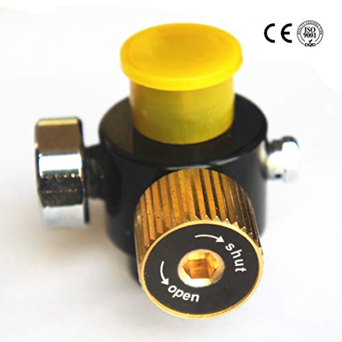 Airsoft PCP Paintball Tank Cylinder Adjustable Compressed Air Regulator Output Pressure 0.825-14NGO Thread (0-3000PSI Output)