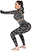 RUNNING GIRL Camo Leggings Gym Scrunch Butt Seamless High Waisted Tummy Control Stretch Workout Yoga Pants for Women (Black, XL)