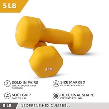 dumbbells 5 below
